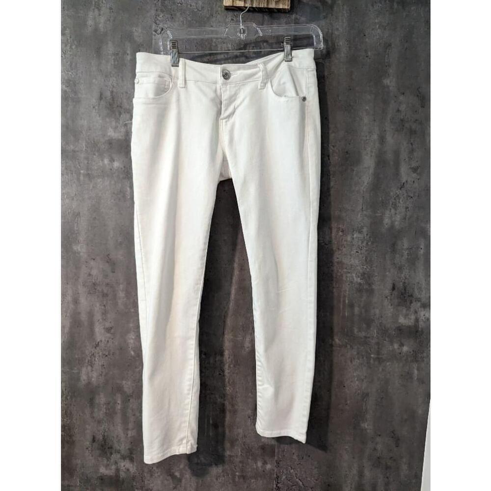 Women's Celebrity Pink White Skinny Jeans Size 9 - Picture 3 of 6